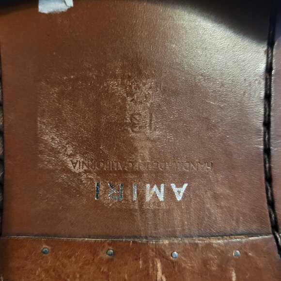 Amiri suede zip ankle boots - Picture 10 of 10